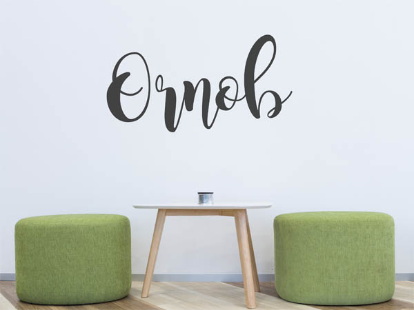 Wandtattoo Ornob in Handschrift