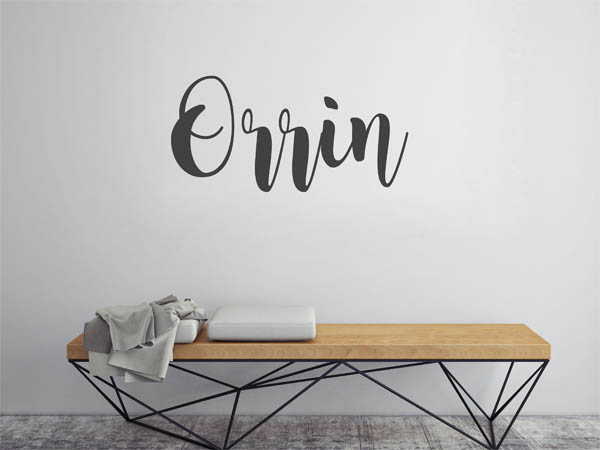 Wandtattoo Orrin in Handschrift