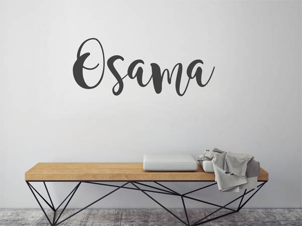 Wandtattoo Osama in Handschrift