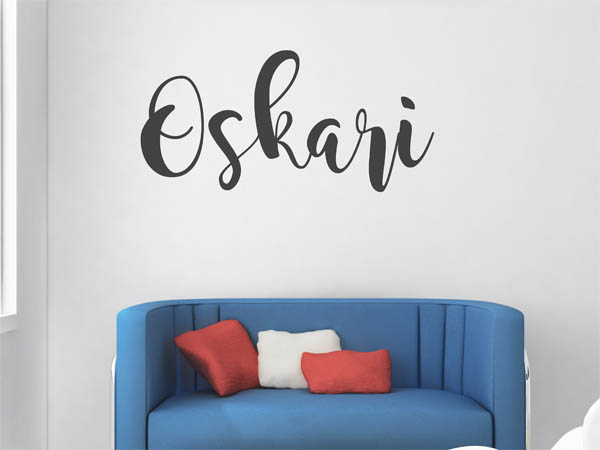 Wandtattoo Oskari in Handschrift