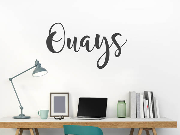 Wandtattoo Ouays in Handschrift