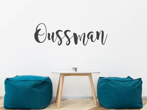 Wandtattoo Oussman in Handschrift