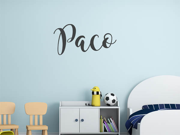 Wandtattoo Paco in Handschrift