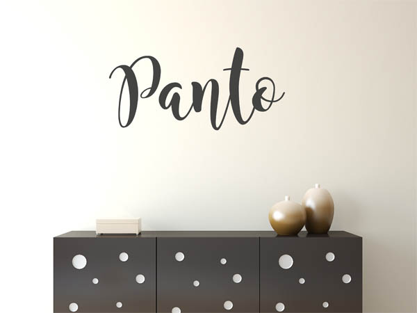 Wandtattoo Panto in Handschrift