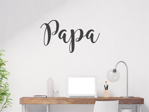 Wandtattoo Papa in Handschrift
