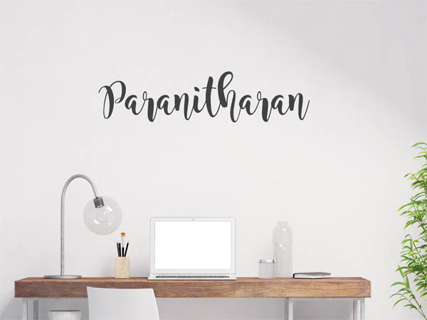 Wandtattoo Paranitharan in Handschrift