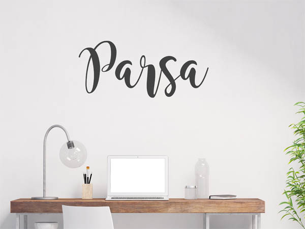 Wandtattoo Parsa in Handschrift