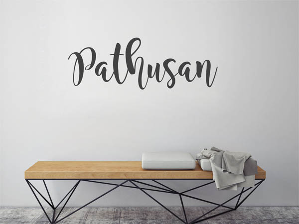 Wandtattoo Pathusan in Handschrift