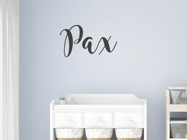 Wandtattoo Pax in Handschrift