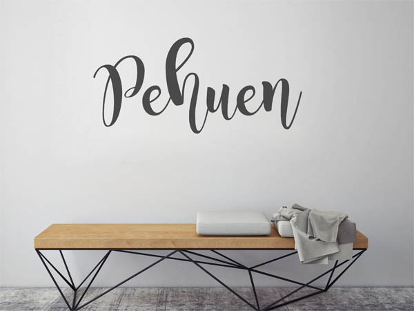 Wandtattoo Pehuen in Handschrift