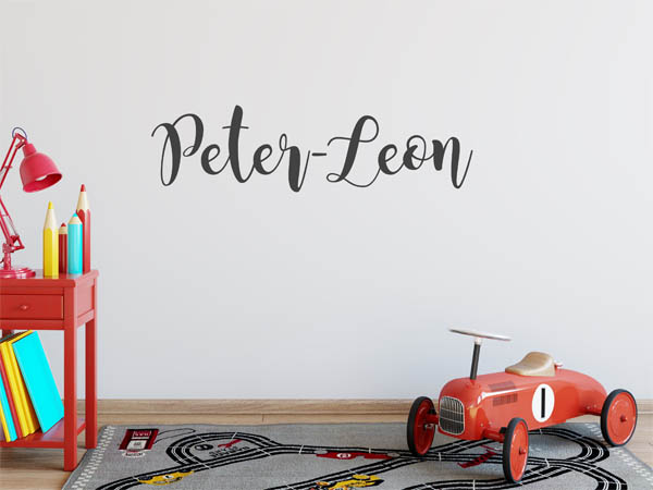 Wandtattoo Peter-Leon in Handschrift