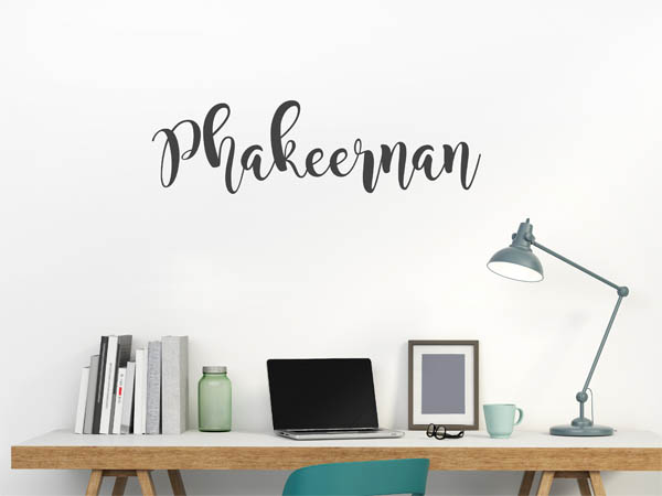Wandtattoo Phakeernan in Handschrift