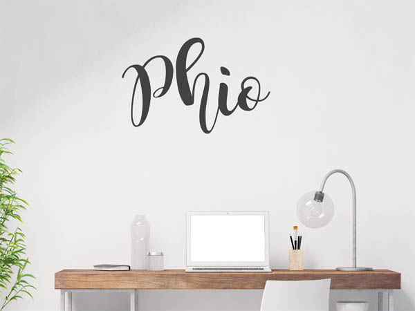 Wandtattoo Phio in Handschrift