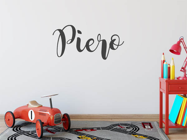 Wandtattoo Piero in Handschrift
