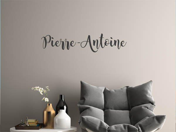 Wandtattoo Pierre-Antoine in Handschrift