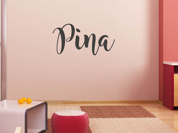 Wandtattoo Pina in Handschrift