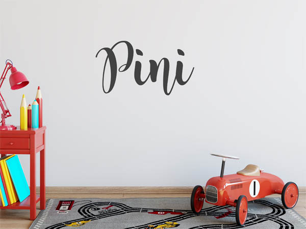 Wandtattoo Pini in Handschrift