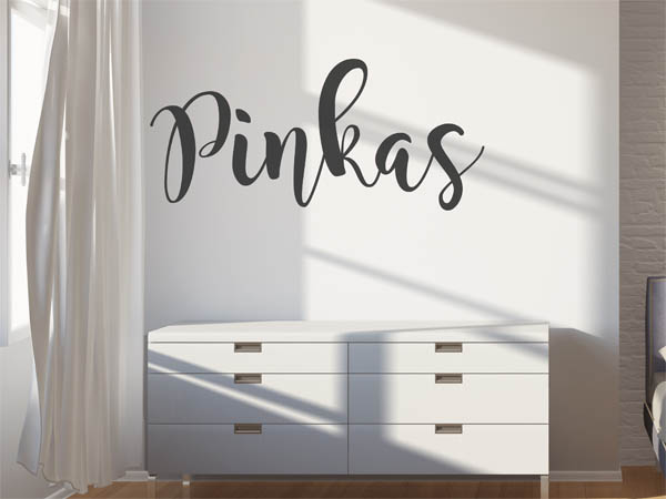 Wandtattoo Pinkas in Handschrift