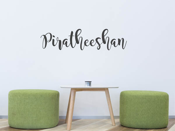 Wandtattoo Piratheeshan in Handschrift
