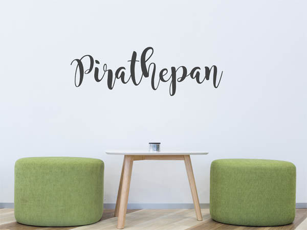 Wandtattoo Pirathepan in Handschrift