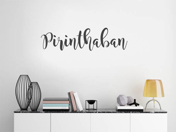 Wandtattoo Pirinthaban in Handschrift