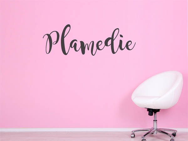 Wandtattoo Plamedie in Handschrift