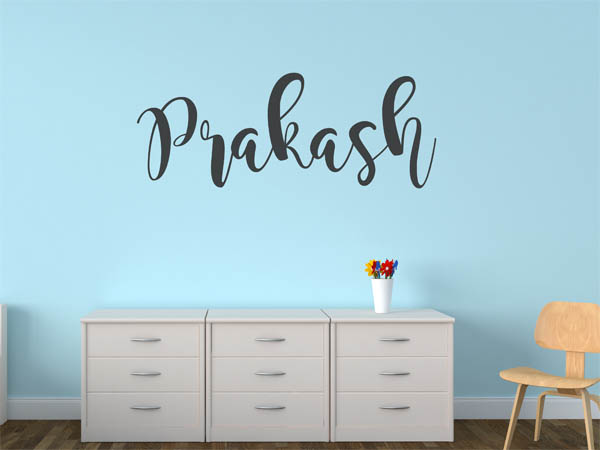 Wandtattoo Prakash in Handschrift