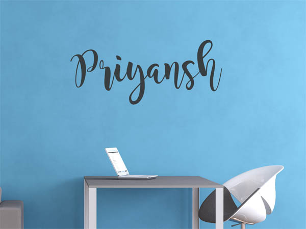 Wandtattoo Priyansh in Handschrift