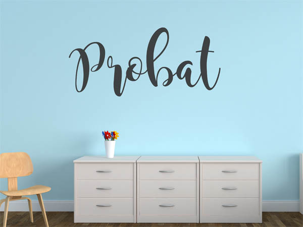 Wandtattoo Probat in Handschrift