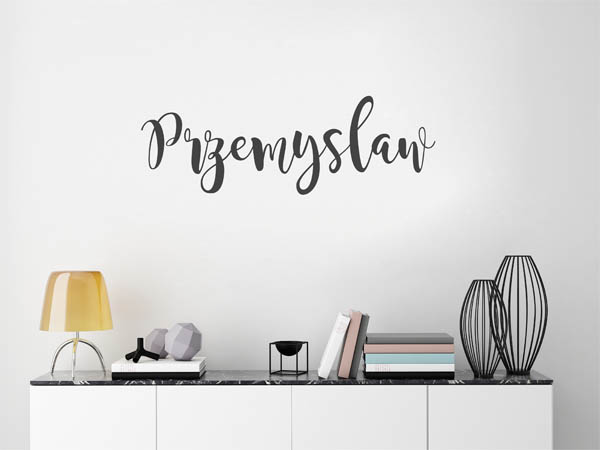 Wandtattoo Przemyslaw in Handschrift