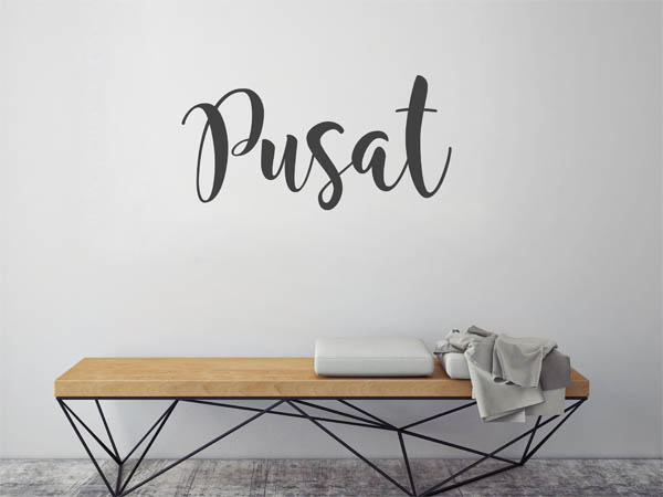 Wandtattoo Pusat in Handschrift