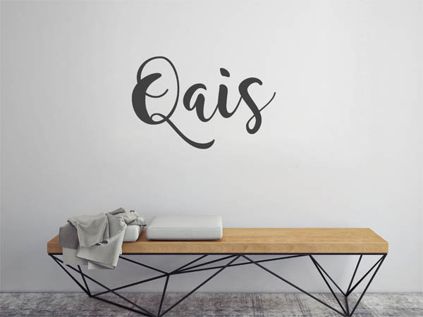 Wandtattoo Qais in Handschrift