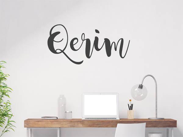 Wandtattoo Qerim in Handschrift