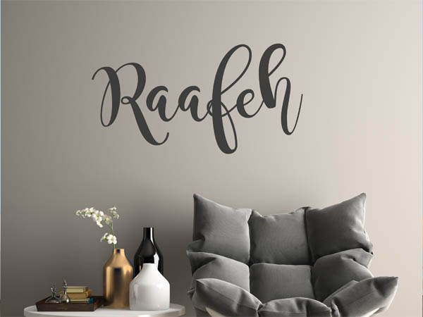 Wandtattoo Raafeh in Handschrift