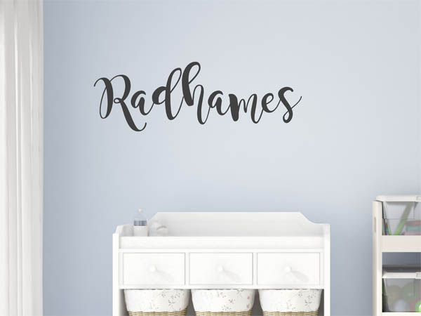 Wandtattoo Radhames in Handschrift