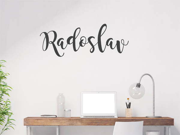Wandtattoo Radoslav in Handschrift