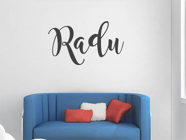 Wandtattoo Radu in Handschrift