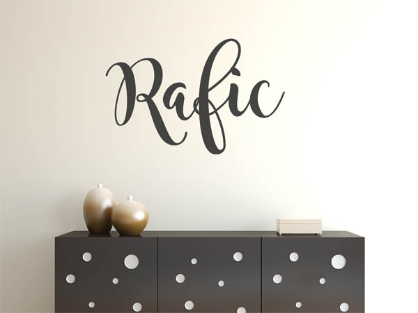 Wandtattoo Rafic in Handschrift