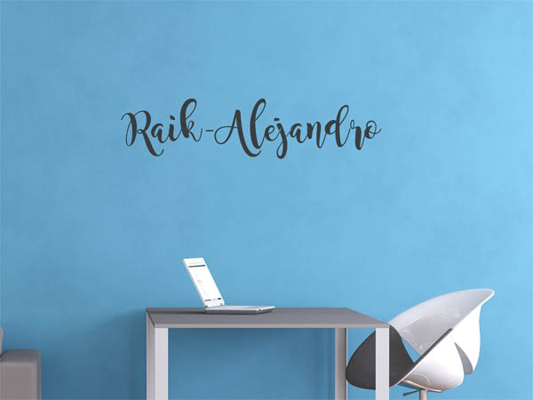 Wandtattoo Raik-Alejandro in Handschrift