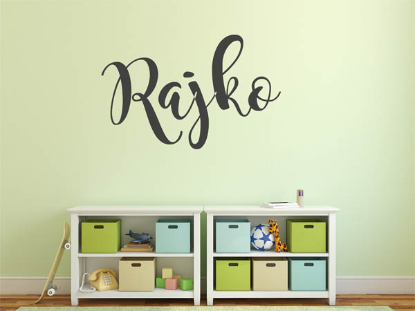 Wandtattoo Rajko in Handschrift