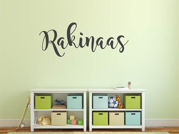 Wandtattoo Rakinaas in Handschrift