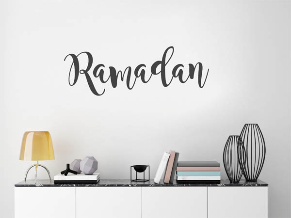 Wandtattoo Ramadan in Handschrift