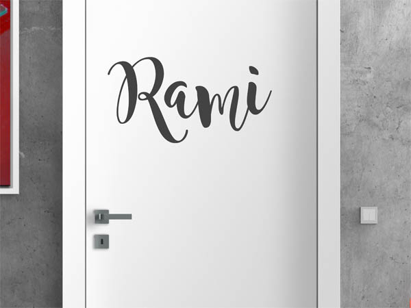 Wandtattoo Rami in Handschrift