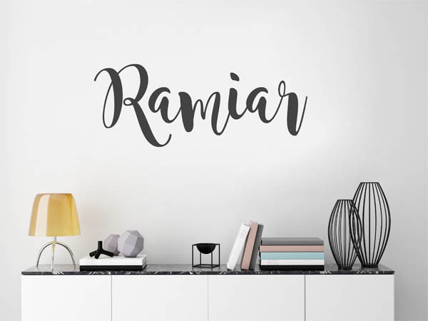 Wandtattoo Ramiar in Handschrift