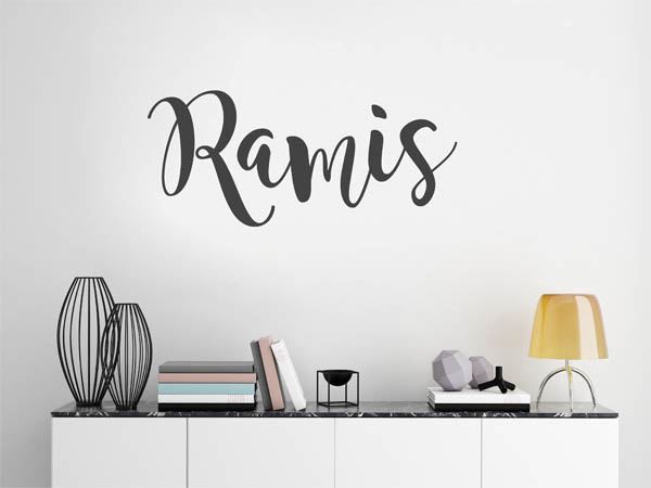 Wandtattoo Ramis in Handschrift