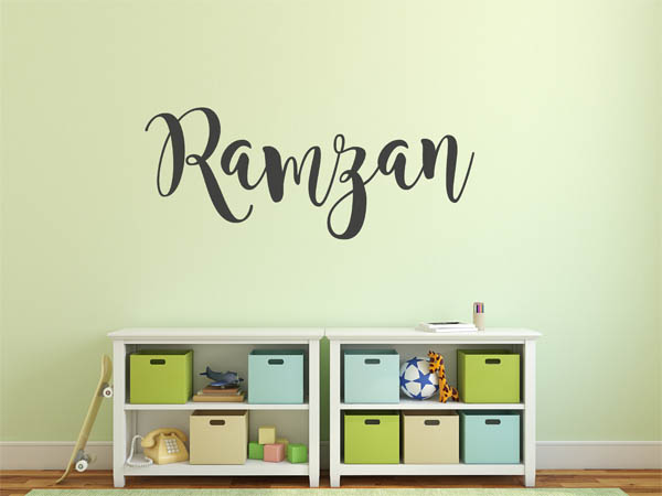Wandtattoo Ramzan in Handschrift