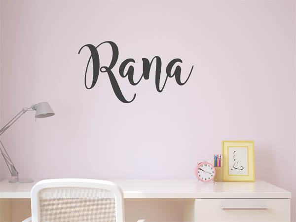 Wandtattoo Rana in Handschrift