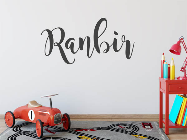 Wandtattoo Ranbir in Handschrift