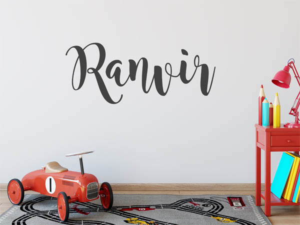 Wandtattoo Ranvir in Handschrift