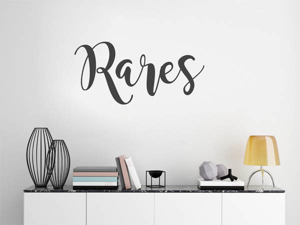 Wandtattoo Rares in Handschrift